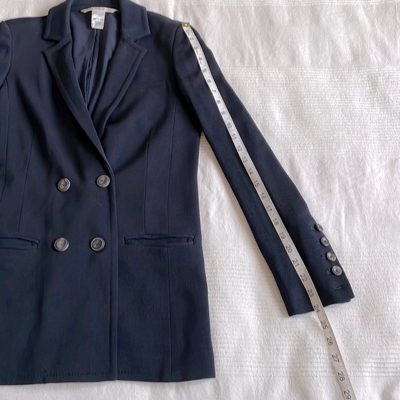 diane Von Furstenberg Long Wool Blend Double Ante Blazer Size 2 - Picture 4 of 12